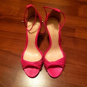 Pink Leather Schutz Sandals 👡 💗